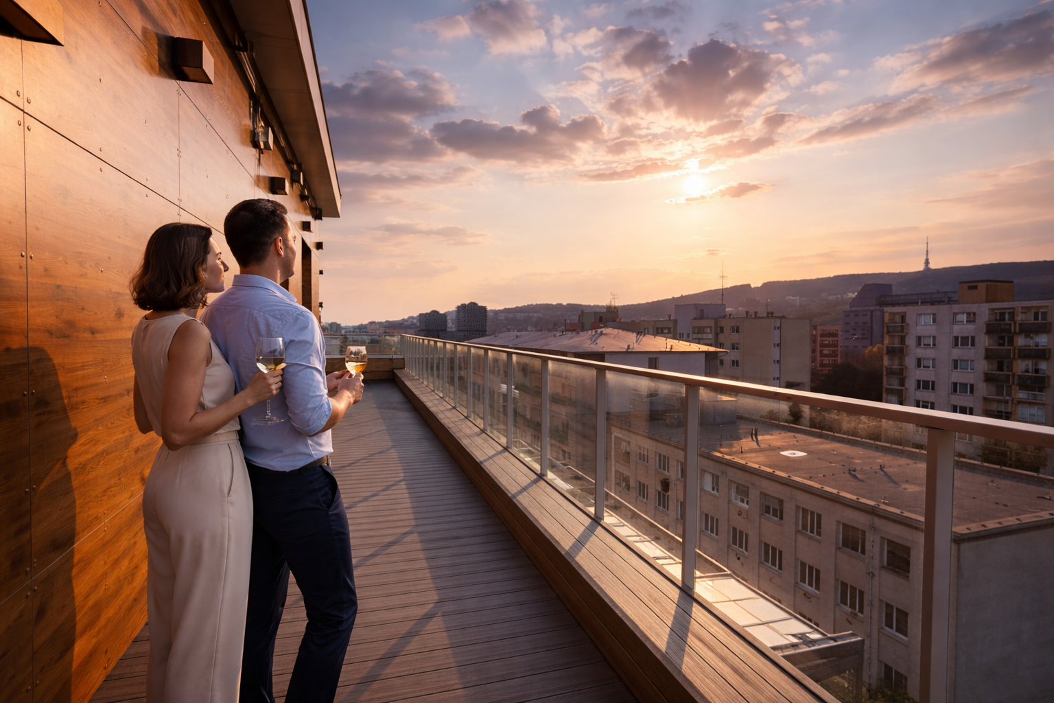 NA PREDAJ Luxusný 4-izbový penthouse Nové Mesto Bratislava