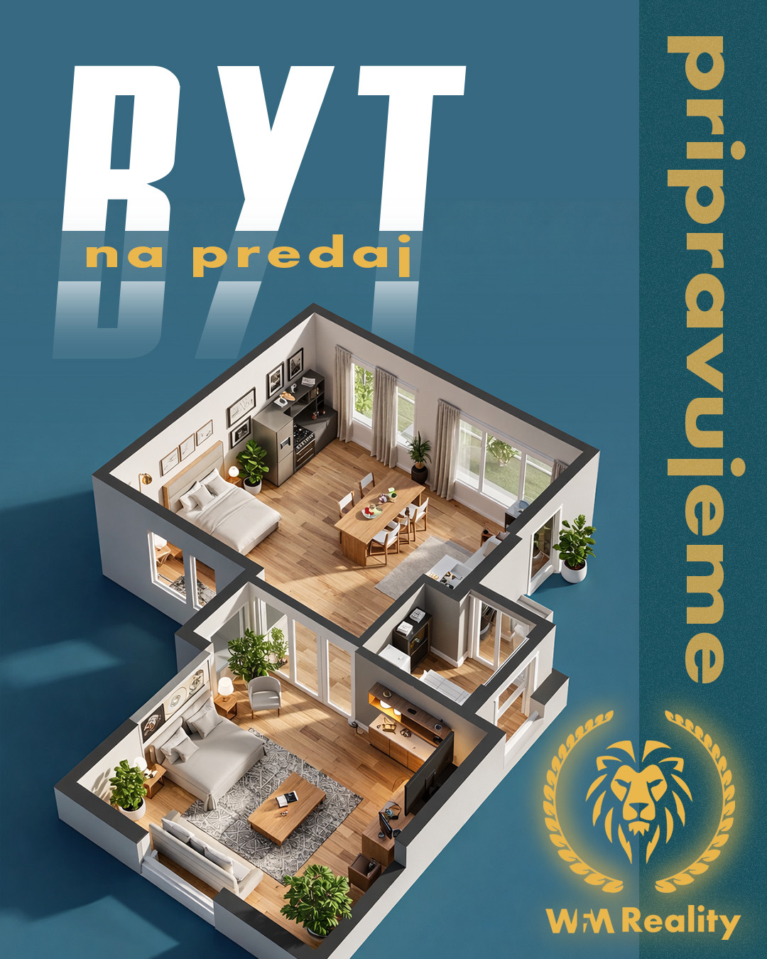 PRIPRAVUJEME - 3 IZBOVÝ BYT | 76m² | BRATISLAVA – RUŽINOV