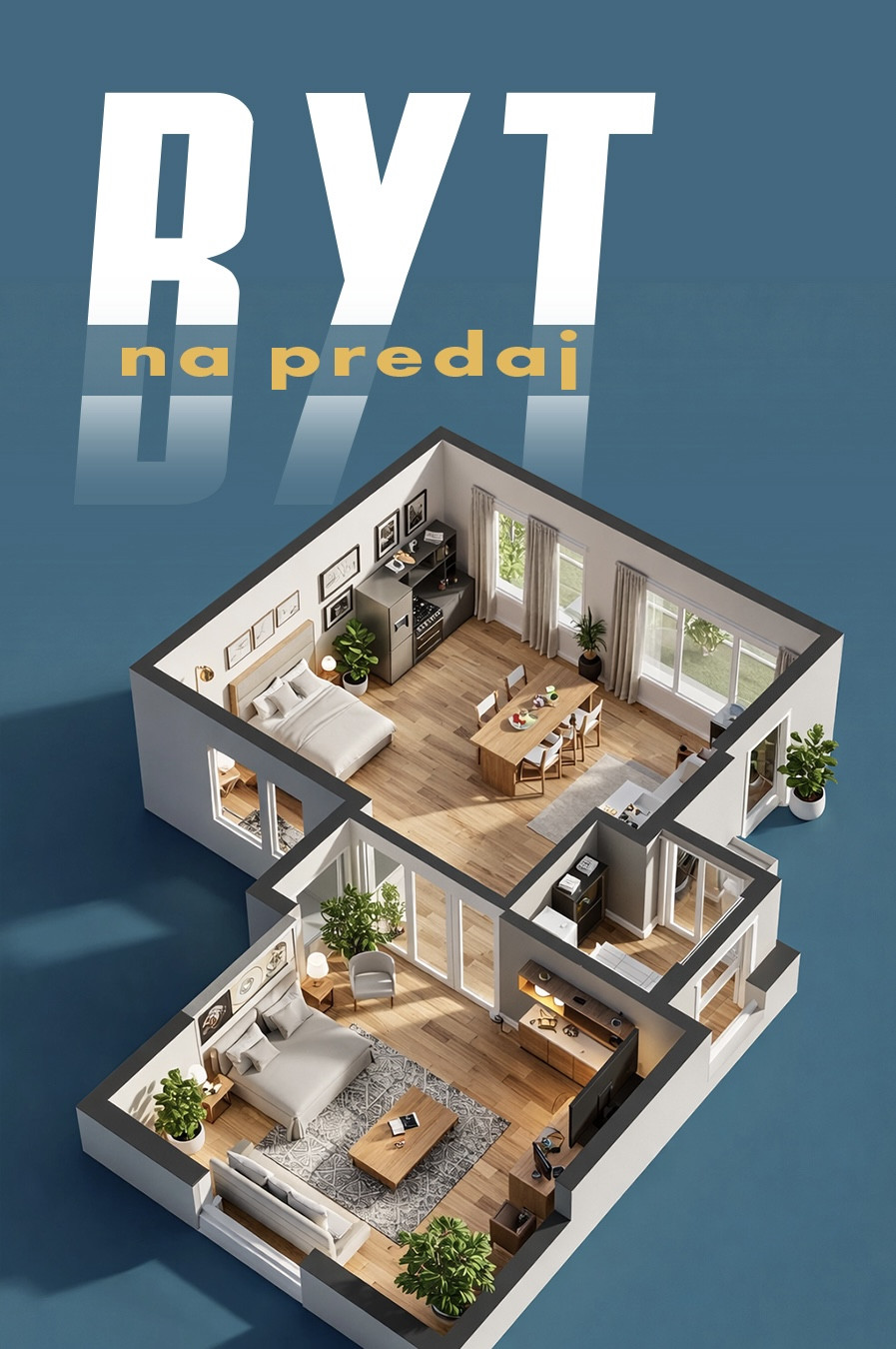 PREDANÉ 2 IZBOVÝ BYT NA PREDAJ  | 63 m² | UL. 28. OKTÓBRA TRENČÍN