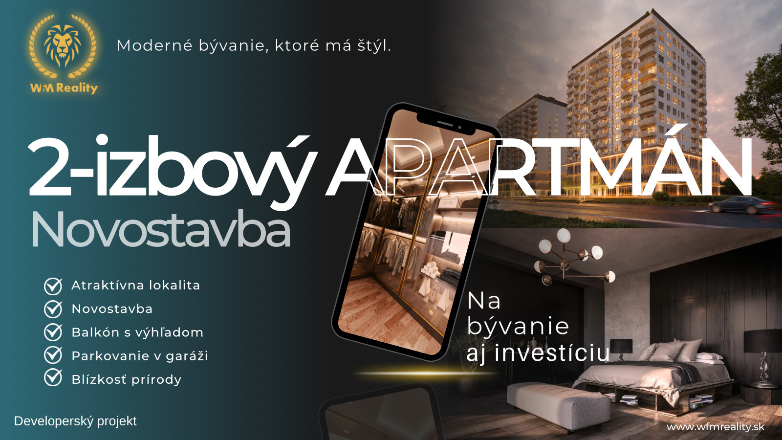 PANÓNSKA | 2-IZBOVÉ APARTMÁNY | PRÉMIOVÉ BÝVANIE V PETRŽALKE