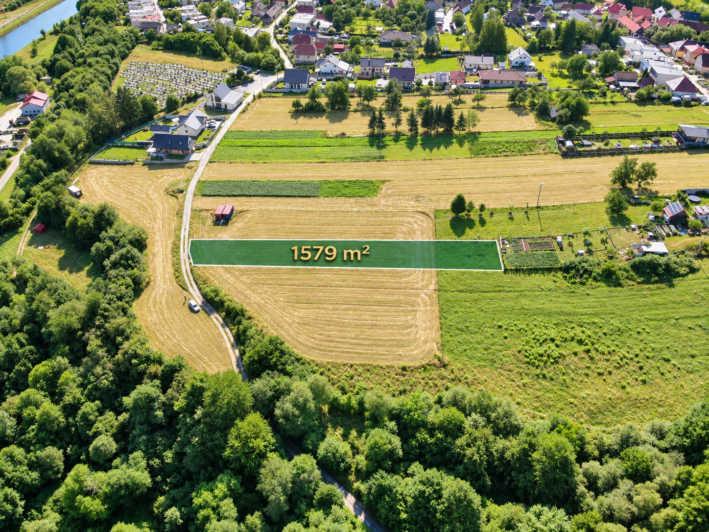 🌾POZEMOK NA PREDAJ 1579 m² Turčianske Kľačany