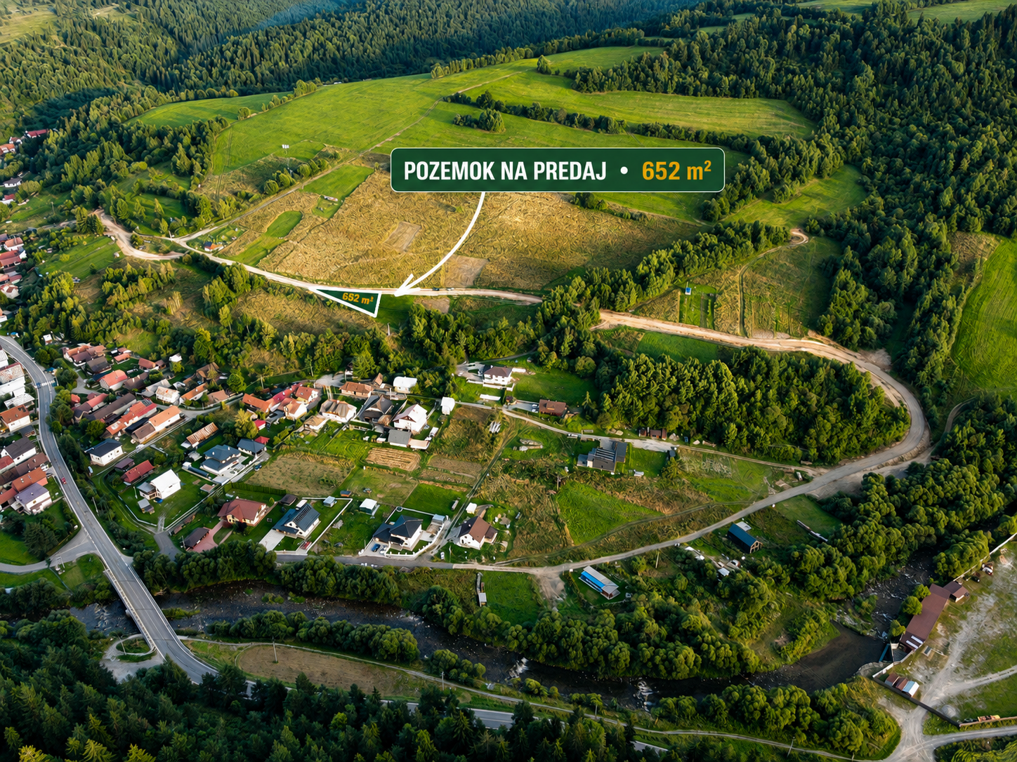 POZEMOK NA PREDAJ | 652 m² | ORAVSKÝ BIELY POTOK