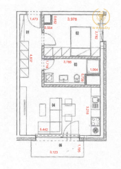 Rezervované - 2 - izbový byt v novostavbe Nová Nitra