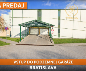 NA PREDAJ SAMOSTATNÁ GARÁŽ - PARK. DOM LOTYŠSKÁ 3A– VRAKÚŇA