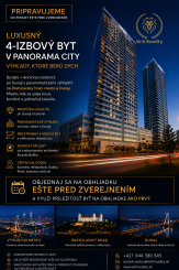 LUXUSNÝ 4 IZBOVÝ BYT | PANORAMA CITY | BRATISLAVA