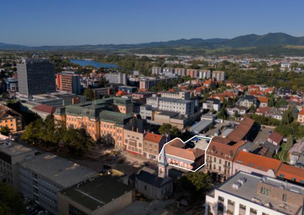 ZNÍŽENÉ Pozemok centrum Trenčín 1 269 m² parkovací dom/ byty
