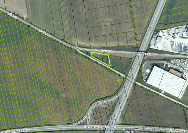 Na predaj pozemok 1859 m2 v Martine-Priekopa