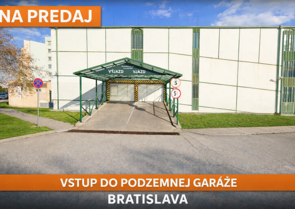 NA PREDAJ SAMOSTATNÁ GARÁŽ - PARK. DOM LOTYŠSKÁ 3A– VRAKÚŇA