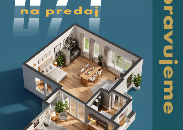 NA PREDAJ PRIESTRANNÝ RODINNÝ 4-IZBOVÝ BYT – VRAKUŇA