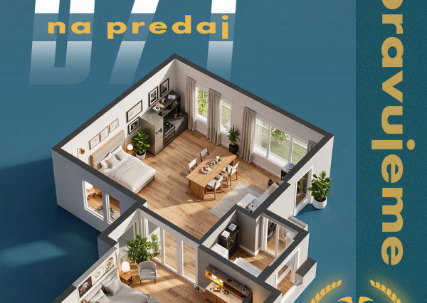 PRIPRAVUJEME - 3 IZBOVÝ BYT | 76m² | BRATISLAVA – RUŽINOV