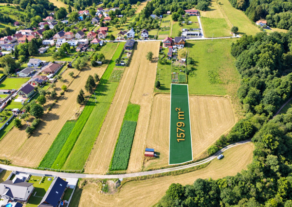 🌾POZEMOK NA PREDAJ 1579 m² Turčianske Kľačany