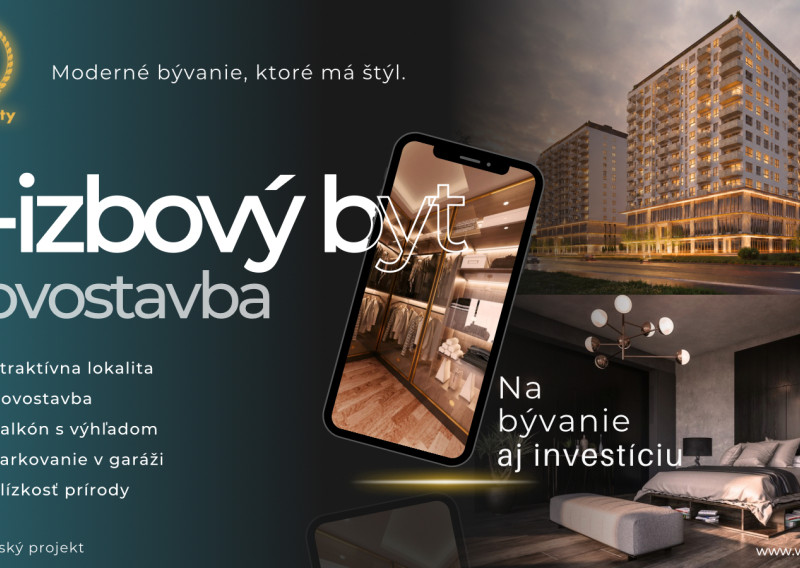PANÓNSKA | 2-IZBOVÉ BYTY | PRÉMIOVÉ BÝVANIE V PETRŽALKE