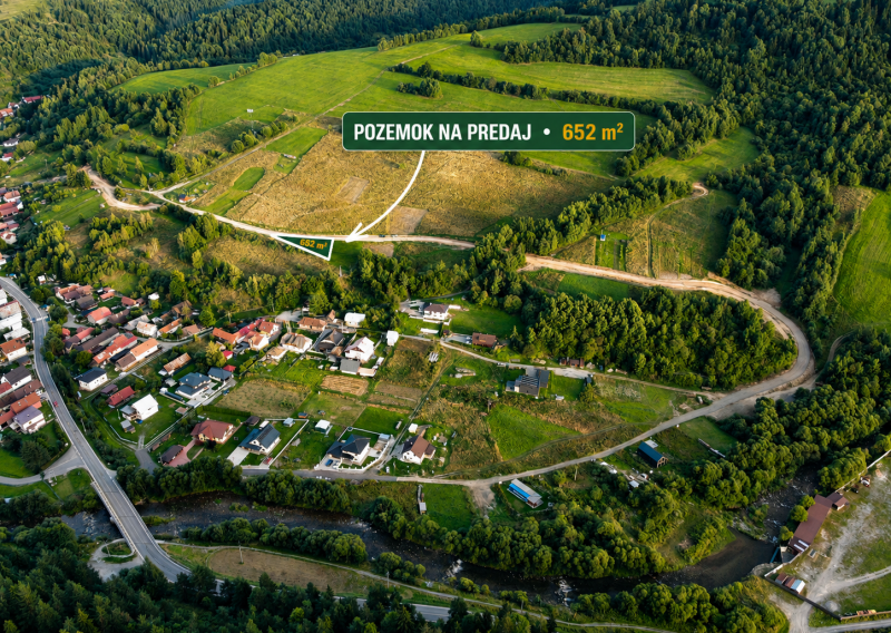 POZEMOK NA PREDAJ | 652 m² | ORAVSKÝ BIELY POTOK